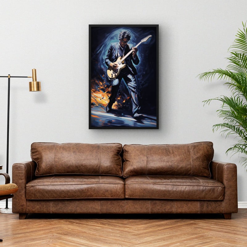 Quadro Decorativo Guitarrista