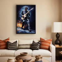 Quadro Decorativo Guitarrista