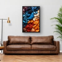 Quadro Decorativo Pedras Coloridas I