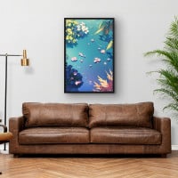 Quadro Decorativo Rio com Flores I