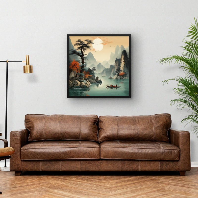 Quadro Decorativo Lago Oriental