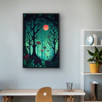 Quadro Decorativo Floresta Psicodélica I