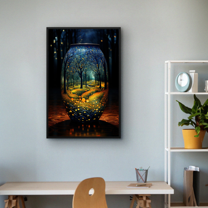 Quadro Decorativo Vaso Artístico