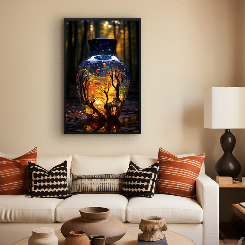 Quadro Decorativo Vaso Luminoso