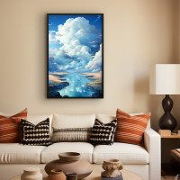 Quadro Decorativo Rio nas Nuvens