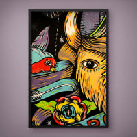 Quadro Decorativo Street Art Abstrata