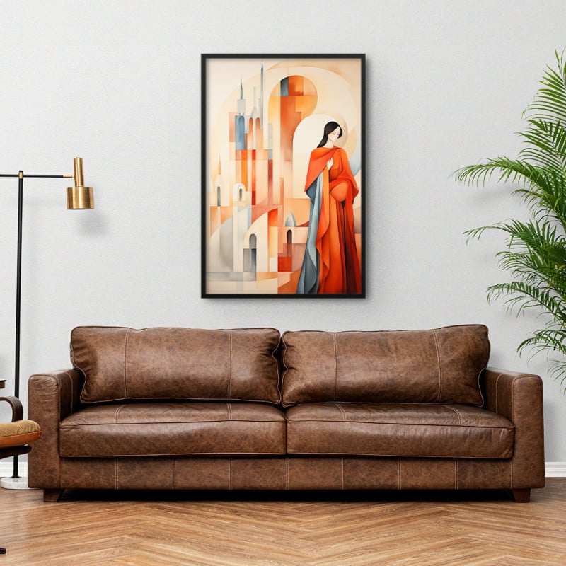 Quadro Decorativo Mulher Sacra