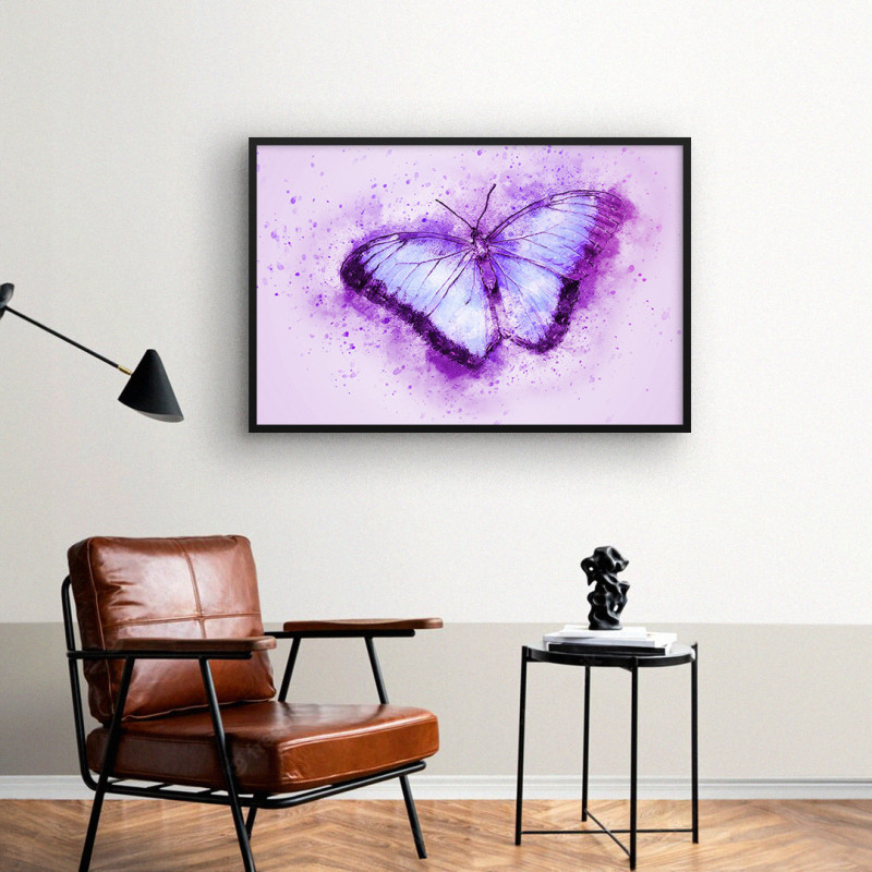 Quadro Decorativo Purple Butterfly