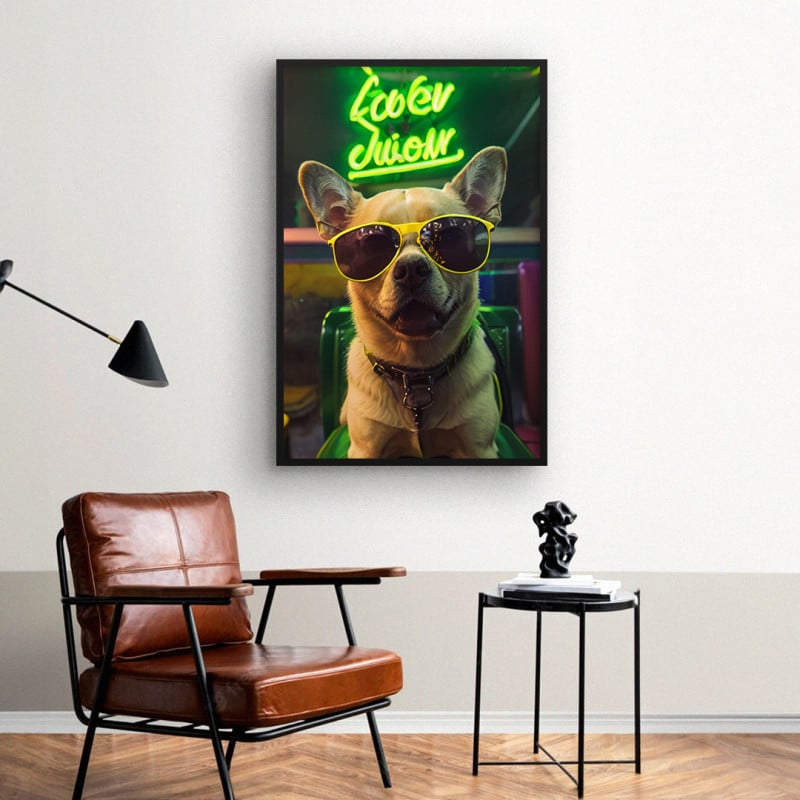 Quadro Decorativo Stylish Chihuahua