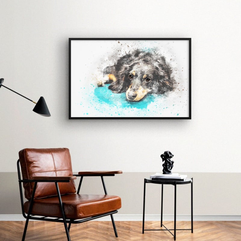 Quadro Decorativo Cute Dachshund