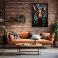 Quadro Decorativo Pinscher Robótico