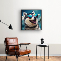 Quadro Decorativo Husky For Summer