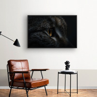 Quadro Decorativo Olhar Felino