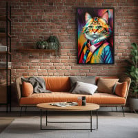 Quadro Decorativo Senhor Gato