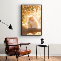 Quadro Decorativo Gatinho Sereno