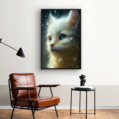 Quadro Decorativo Gatinho Majestoso