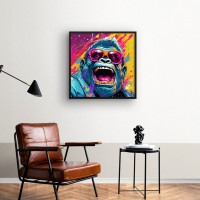 Quadro Decorativo Colorful Monkey