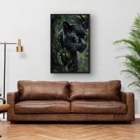 Quadro Decorativo Pantera Negra