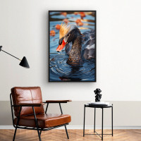 Quadro Decorativo Ganso no Lago