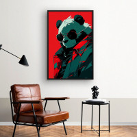 Quadro Decorativo Panda Gangster