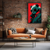 Quadro Decorativo Panda Gangster