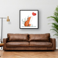 Quadro Decorativo Love Fox