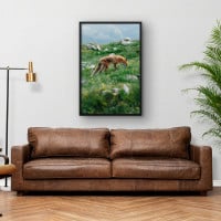 Quadro Decorativo Raposa no Campo