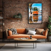 Quadro Decorativo Kombi Surfista