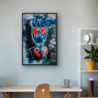 Quadro Decorativo Street Art Break Heart