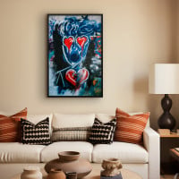 Quadro Decorativo Street Art Break Heart