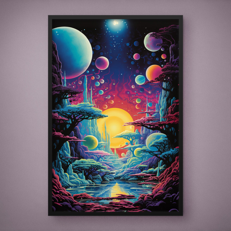 Quadro Decorativo Floresta Planetária