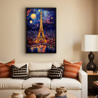 Quadro Decorativo Purple Paris