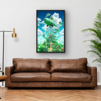 Quadro Decorativo Metrópole Esmeralda