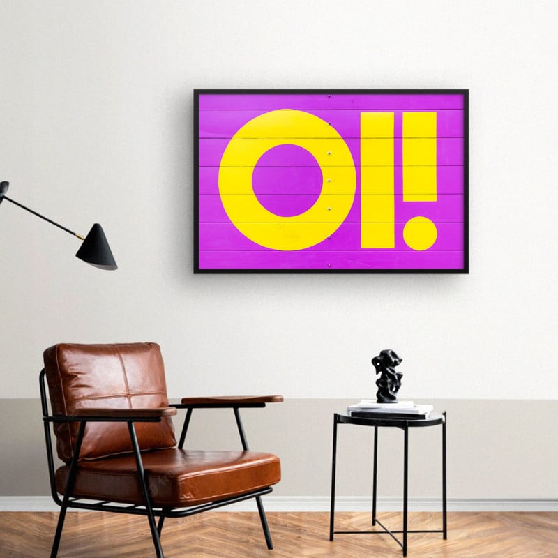 Quadro Decorativo Oi!