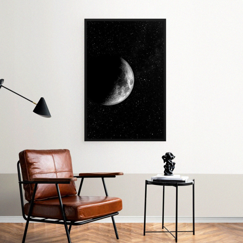 Quadro Decorativo Lua Iluminada