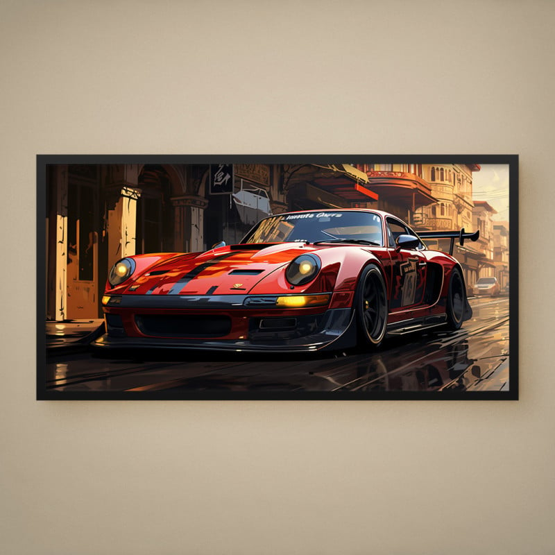 Quadro Decorativo Porsche Tunado