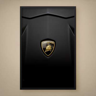 Quadro Decorativo Símbolo da Lamborghini