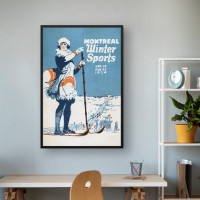 Quadro Decorativo Pôster Esportes de Inverno