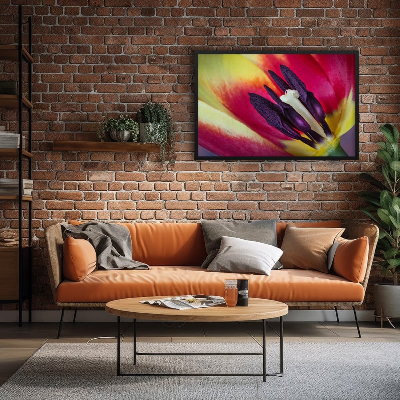 Quadro Decorativo Tulipa em Close