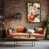 Quadro Decorativo Flores Fluídas II