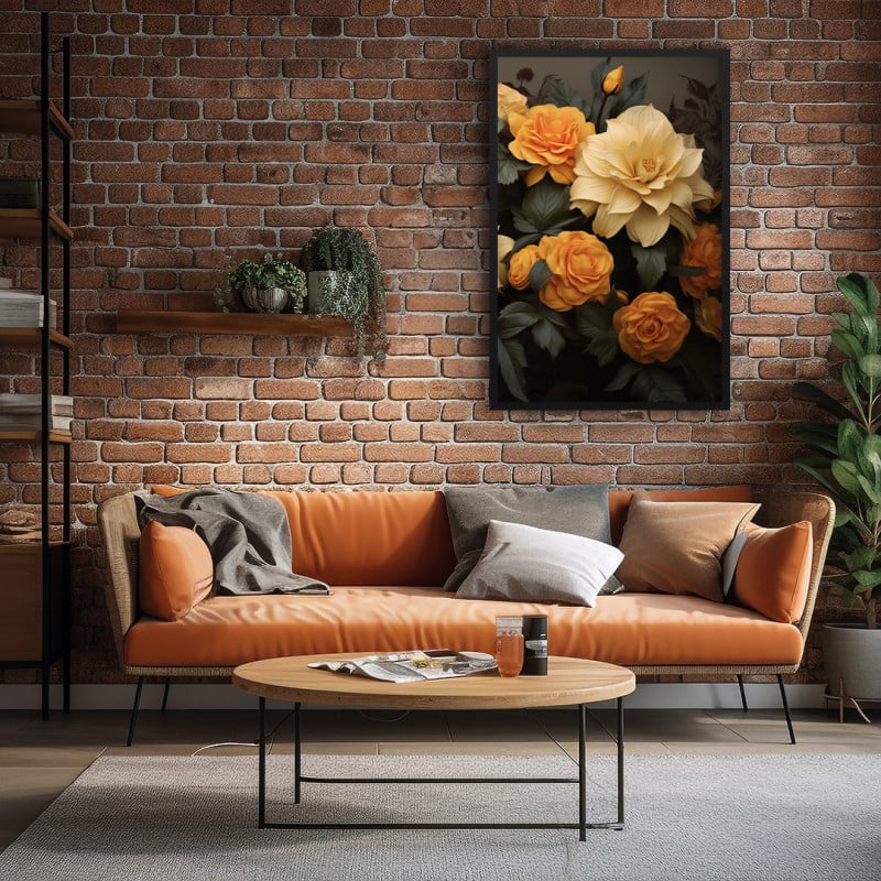 Quadro Decorativo Flores Amarelas I