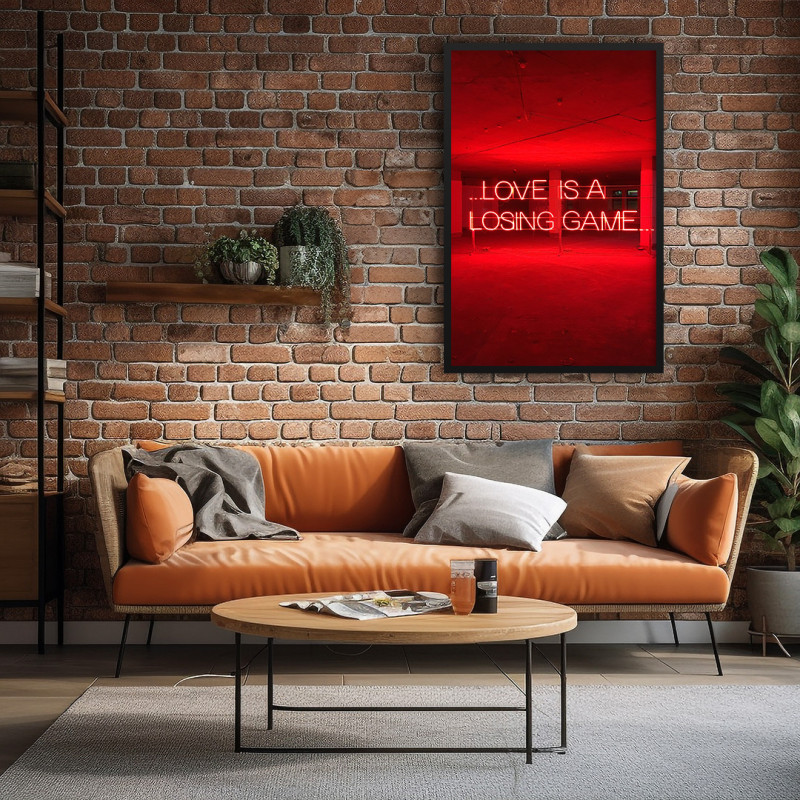 Quadro Decorativo Love is a Losing Game