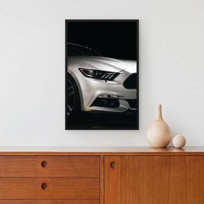 Quadro Decorativo Ford Mustang Rouge