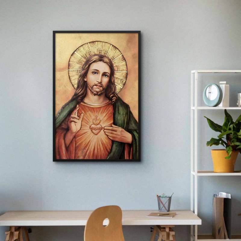 Quadro Decorativo Sagrado Coração de Jesus I