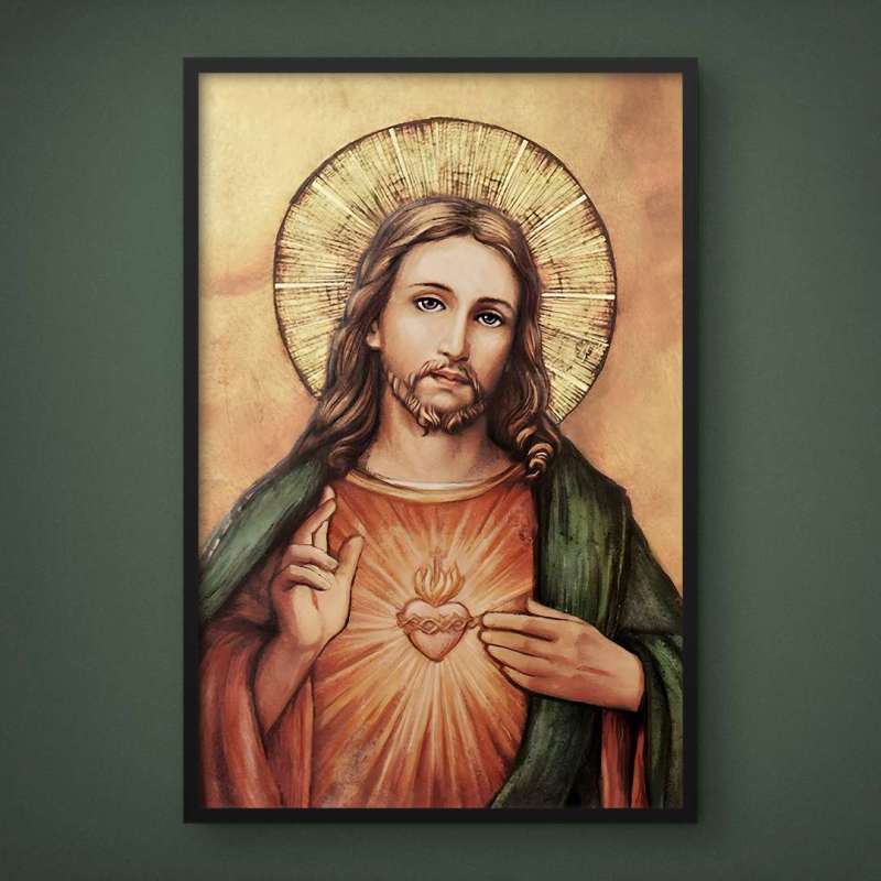 Quadro Decorativo Sagrado Coração de Jesus I