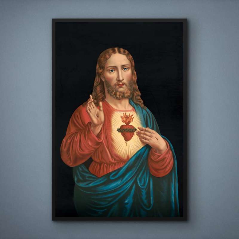 Quadro Decorativo Sagrado Coração de Jesus