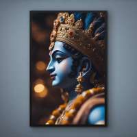 Quadro Decorativo Lord Vishnu