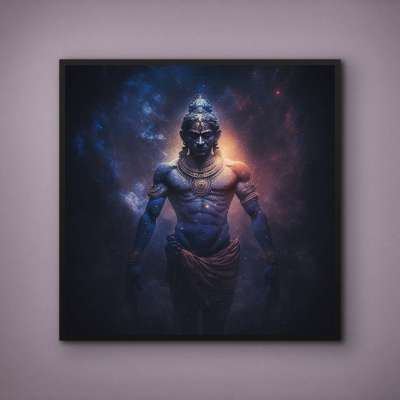 Quadro Decorativo Lord Vishnu