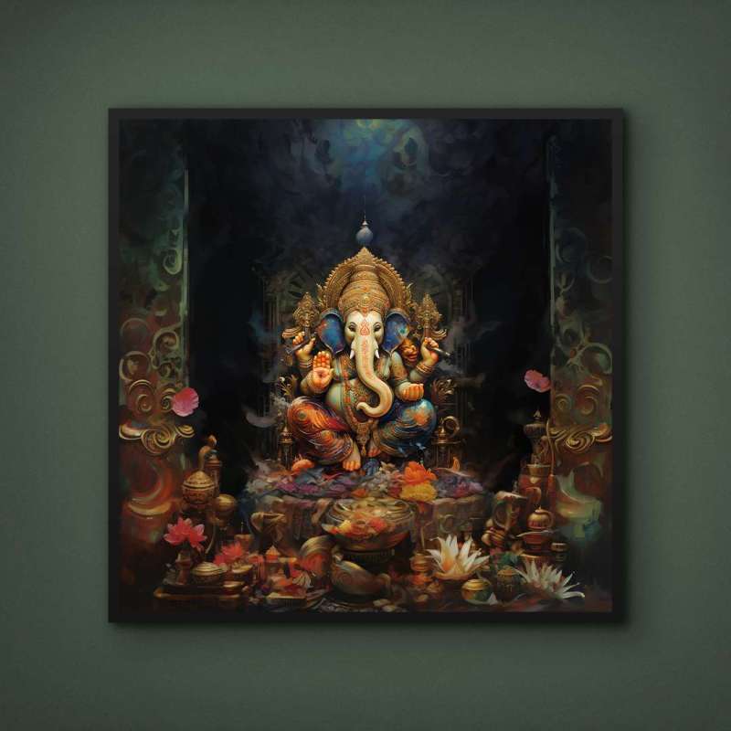 Quadro Decorativo Ganesha