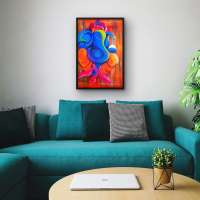 Quadro Decorativo Pintura Ganesha